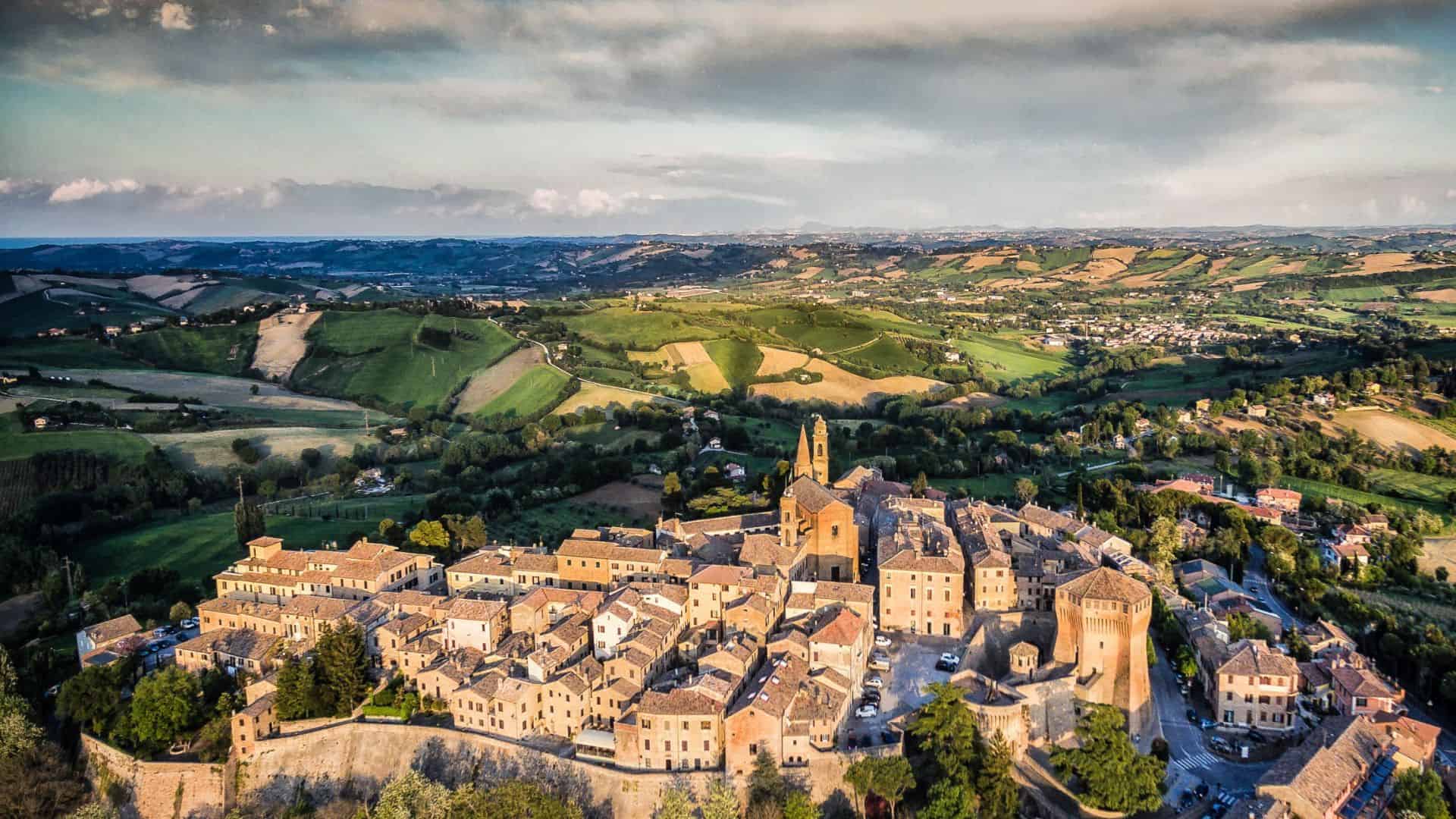 Vista sulla provincia di Pesaro Urbino