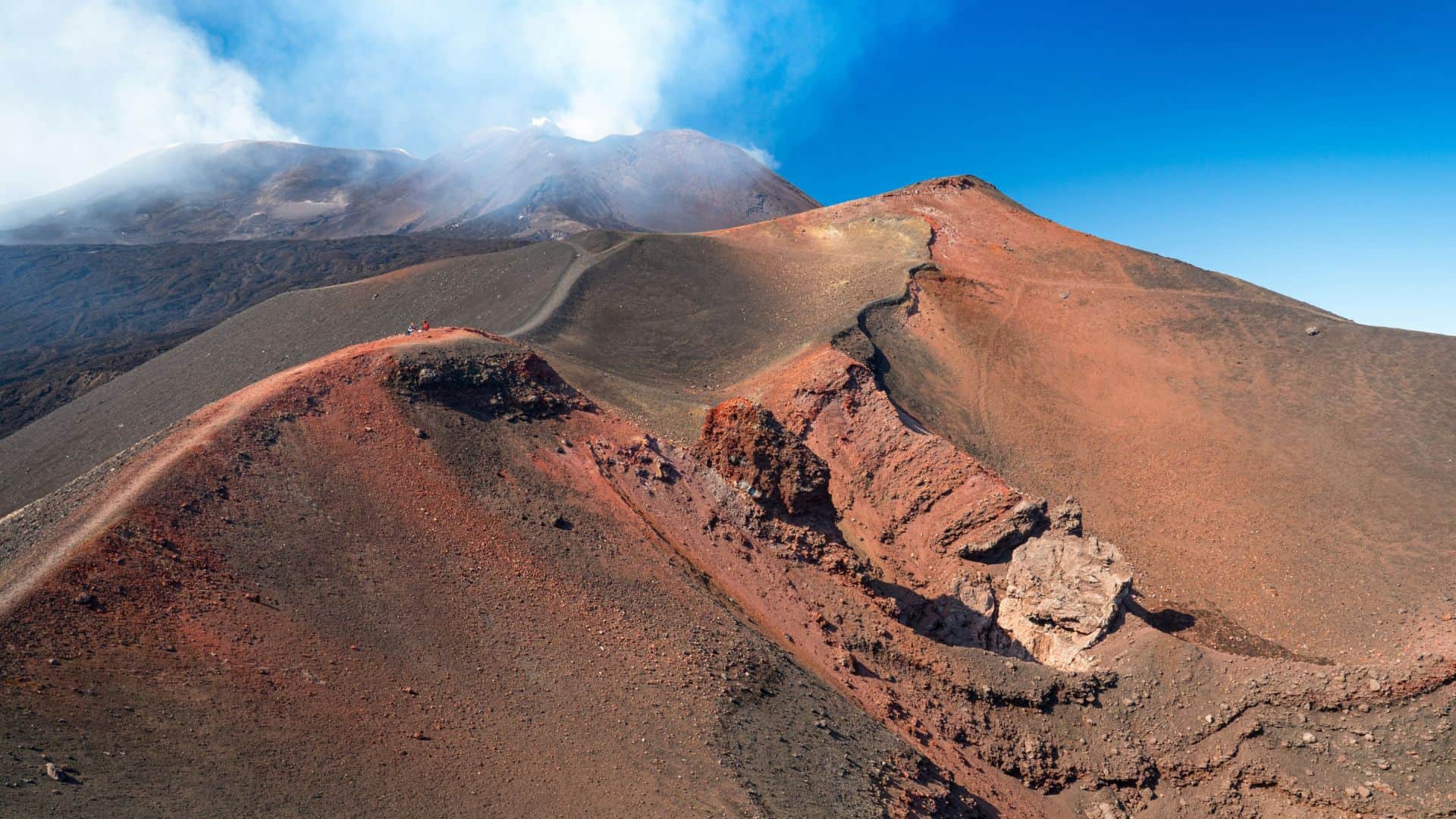 Vista sul vulcano Etna